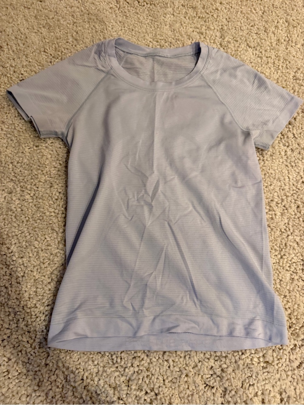 lululemon athletica Light Lavender Short Sleeve Tee